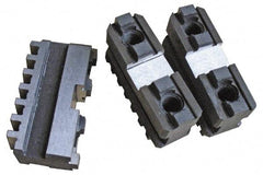 Gibraltar - 16" Max Chuck Diam Compatibility, Steel Tongue & Groove Hard Lathe Master Jaws - 16" Min Chuck Diam Compatibility - Exact Tool & Supply