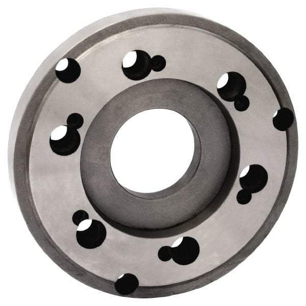 Gibraltar - Adapter Back Plate for 12" Diam Lathe Chucks - D1-8 Mount, Semi-Steel - Exact Tool & Supply