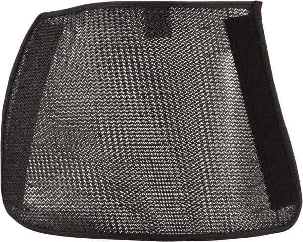 Ansell - Size Universal, Black Cane Mesh Chemical & Puncture Resistant Sleeve - 9" Long Sleeve, Cut Resistance Level 3, Elastic Opening at Both Ends - Exact Tool & Supply