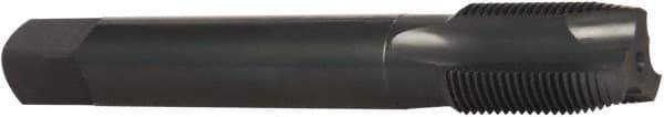 OSG - M20x1.50 Metric Fine, 3 Flute, Oxide Finish, Vanadium High Speed Steel Spiral Point Tap - Plug Chamfer, Right Hand Thread, 125mm OAL, 2" Thread Length, 0.652" Shank Diam, 6H Class of Fit, Series 259 - Exact Tool & Supply