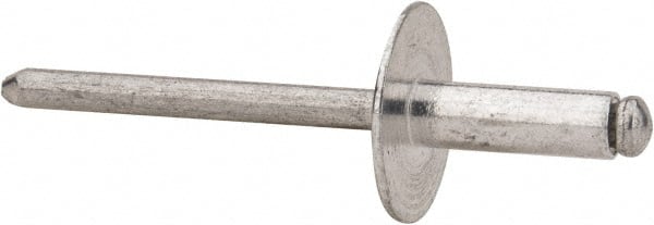 RivetKing - Size 66 Large Flange Dome Head Aluminum Open End Blind Rivet - Exact Tool & Supply