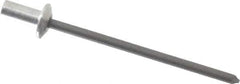 RivetKing - Size 41 Dome Head Aluminum Closed End Sealing Blind Rivet - Steel Mandrel, 0.02" to 0.063" Grip, 1/4" Head Diam, 0.129" to 0.133" Hole Diam, 0.297" Length Under Head, 1/8" Body Diam - Exact Tool & Supply