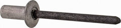 RivetKing - Size 53 Dome Head Aluminum Closed End Sealing Blind Rivet - Steel Mandrel, 0.188" to 1/4" Grip, 3/8" Head Diam, 0.192" to 0.196" Hole Diam, 0.531" Length Under Head, 3/16" Body Diam - Exact Tool & Supply