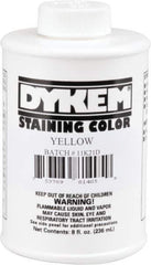 Dykem - 8 Ounce Yellow Staining Color - Brush in Cap Container - Exact Tool & Supply