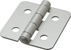 80/20 Inc. - 2" Long x 2" Wide x 0.078" Thick, Aluminum Door Hinge - Aluminum - Exact Tool & Supply