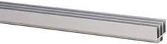 80/20 Inc. - 1 Panel, 0 to 48" Wide Door, Clear Anodized Aluminum Door Slide Track - 0.275" Door Thickness - Exact Tool & Supply