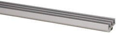 80/20 Inc. - 1 Panel, 0 to 48" Wide Door, Clear Anodized Aluminum Door Slide Track - 0.275" Door Thickness - Exact Tool & Supply