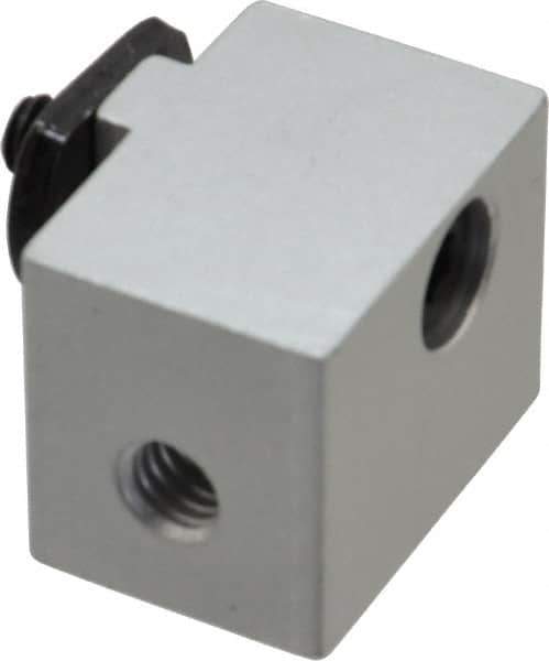 80/20 Inc. - 1" Wide, 0.88" High, Open Shelving Panel Mount Block - Aluminum, 1-1/4" Deep, Use with Series 15 - Exact Tool & Supply