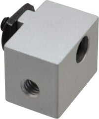80/20 Inc. - 1" Wide, 0.88" High, Open Shelving Panel Mount Block - Aluminum, 1-1/4" Deep, Use with Series 15 - Exact Tool & Supply