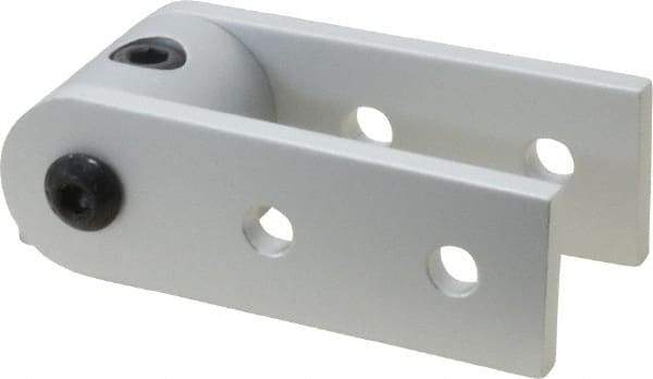 80/20 Inc. - 3" High, Open Shelving 0° 3" Arm Dynamic Pivot Assembly - Aluminum, Use with Series 10 & Bolt Kit 3393 - Exact Tool & Supply