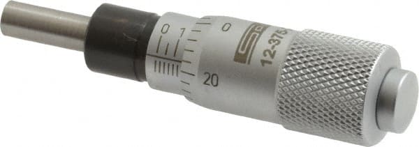 SPI - 1/2 Inch, 0.51 Inch Thimble, 0.2 Inch Spindle Diameter x Mechanical Micrometer Head - Exact Tool & Supply