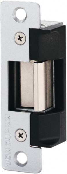 Von Duprin - 7-15/16" Long x 1-7/16" Wide, Aluminum Finish, Electric Door Strike - Exact Tool & Supply