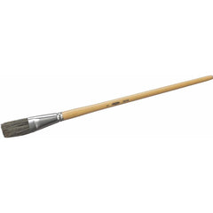 Osborn - Artist Brushes; Type: Artist Paint Brush ; Industry Size Specification: 1 ; Bristle Material: White China Bristle ; Bristle Length (Inch): 1-3/4 ; Handle Length (Inch): 6 ; Handle Material: Wood; Steel - Exact Tool & Supply