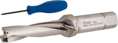 Iscar - 3-1/4" Max Drill Depth, 4xD, 13/16" Diam, Indexable Insert Drill - 1" Shank Diam, Whistle Notch Shank - Exact Tool & Supply