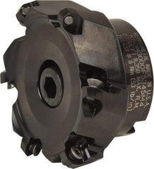 Kennametal - 3" Cut Diam, 1" Arbor Hole, 3.5mm Max Depth of Cut, 43° Indexable Chamfer & Angle Face Mill - 6 Inserts, OF.T 06L5... Insert, Right Hand Cut, 6 Flutes, Series KSOM Mini - Exact Tool & Supply