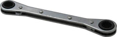 Proto - 9mm x 10mm 12 Point Reversible Ratcheting Box Wrench - Double End, 1-5/8" Head Diam x 1/2" Head Thickness, 5-1/2" OAL, Steel, Chrome Finish - Exact Tool & Supply