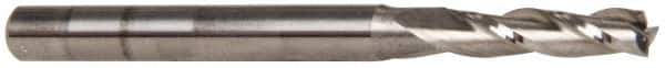 OSG - 7/64", 3/8" LOC, 1/8" Shank Diam, 1-1/2" OAL, 3 Flute, Solid Carbide Square End Mill - Single End, Uncoated, Spiral Flute, 30° Helix, Centercutting, Right Hand Cut, Right Hand Flute, Series 403 - Exact Tool & Supply