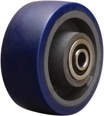 Hamilton - 6 Inch Diameter x 2-1/2 Inch Wide, Polyurethane on Cast Iron Caster Wheel - 1,300 Lb. Capacity, 3-1/4 Inch Hub Length, 1 Inch Axle Diameter, Tapered Roller Bearing - Exact Tool & Supply