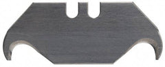 PHC - 100 Piece Carbon Steel Hook Blade - 2" OAL, 0.025" Blade Thickness - Exact Tool & Supply