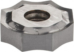 Iscar - ONHU080608 HP Grade IC328 Carbide Milling Insert - TiCN Finish, 0.2362" Thick, 0.7953" Inscribed Circle, 0.8mm Corner Radius - Exact Tool & Supply