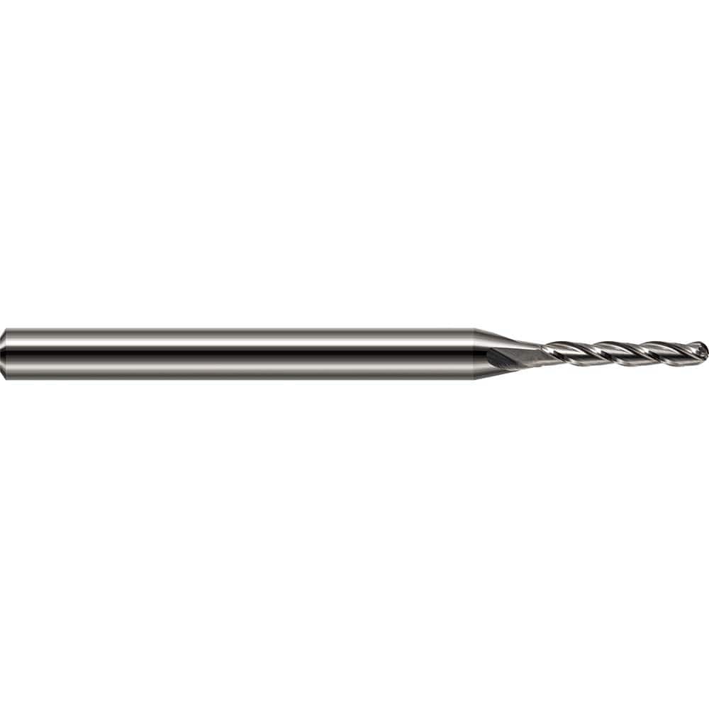 Harvey Tool - 1/8" Diam, 5/8" LOC, 3 Flute Solid Carbide Ball End Mill - Exact Tool & Supply