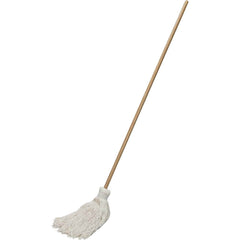 Ability One - Wet Mop Heads & Pads; Style: Loop End ; Material: Cotton ; Approximate Weight (oz.): 30 ; Mop Color: White ; Connection Type: Clamp Jaw ; Mop Head Size: Medium - Exact Tool & Supply