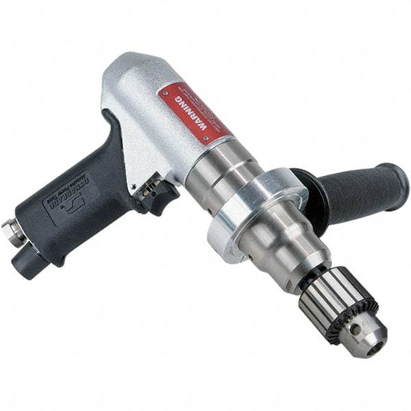 Dynabrade - 3/8" Keyed Chuck - Pistol Grip Handle, 950 RPM, 0.7 hp, 90 psi - Exact Tool & Supply
