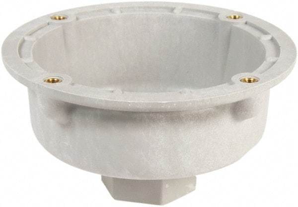 Edwards Signaling - 4-1/2 Inch Wide x 2-1/4 Inch High, Shock Resistant, Visual Signal Device Pipe Mount Attachment - For Use with 105 Series Flashing Beacon - Exact Tool & Supply