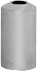 Made in USA - 165 Gallon Cylindrical Linear Polyethylene Liquid-Dispensing Tank - 58" High x 31" Diam - Exact Tool & Supply