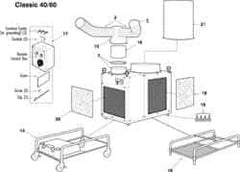MovinCool - Air Conditioner Stand Kit - For Use with Classic 40 - Exact Tool & Supply