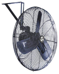 Airmaster - 30" Blade, 1/4 hp, 3,415, 5,300 & 7,185 CFM, Industrial Circulation Fan - Wall/Ceiling Mount, 115 Volts, 2 Speed - Exact Tool & Supply