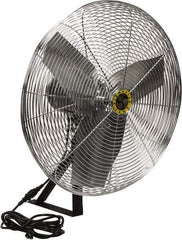 Airmaster - 24" Blade, 1/4 hp, 2,820, 4,020 & 5,220 CFM, Industrial Circulation Fan - Wall/Ceiling Mount, 115 Volts, 2 Speed - Exact Tool & Supply