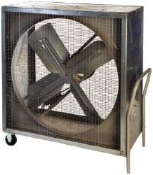 Airmaster - 42" Blade, 3/4 hp, 13,620 Max CFM, Portable Cabinet Fans - 10 Amps, 115 Volts, 1 Speed - Exact Tool & Supply