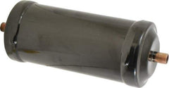 Parker - 3/8" Connection, 3" Diam, 8.86" Long, Refrigeration Liquid Line Filter Dryer - 7-3/4" Cutout Length, 361 Drops Water Capacity - Exact Tool & Supply