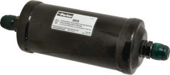 Parker - 5/8" Connection, 3" Diam, 9.24" Long, Refrigeration Liquid Line Filter Dryer - 9-15/16" Cutout Length, 361 Drops Water Capacity - Exact Tool & Supply