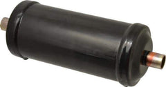 Parker - 5/8" Connection, 3" Diam, 9.24" Long, Refrigeration Liquid Line Filter Dryer - 7-3/4" Cutout Length, 361 Drops Water Capacity - Exact Tool & Supply