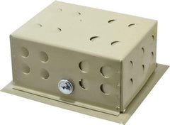 Value Collection - Metal Hinged Solid Base Thermostat Guard - 4-3/4" Inside Width x 3" Inside Depth x 6-1/4" Inside Height - Exact Tool & Supply