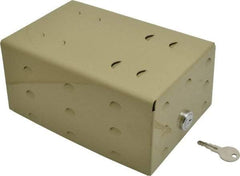 Value Collection - Plastic, Solid Steel Base Thermostat Guard - 5-3/8" Inside Width x 3-1/4" Inside Depth x 7-1/4" Inside Height - Exact Tool & Supply