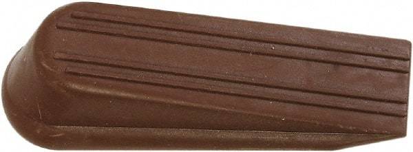 National Mfg. - 4" Projection Door Stop - Foot Mount, Brown Finish - Exact Tool & Supply