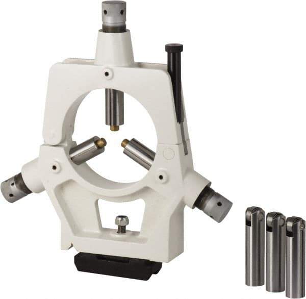 Clausing - Steady Lathe Rest - Compatible with Toolroom Lathes, 3/8 to 9" Workpiece Diam - Exact Tool & Supply