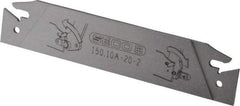 Seco - 0.843" Blade Height, 0.071" Blade Width, 4.72" OAL, Neutral Cut, Double End Indexable Cut-Off Blade - 150.10A Blade, 150.10 Series - Exact Tool & Supply