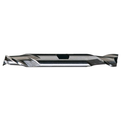 ‎25/64″ × 1/2″ × 13/16″ × 4-1/8″ RHS / RHC HSS HSS Double End 2-Flute Center Cutting Finishing End Mill - TiN - Exact Tool & Supply