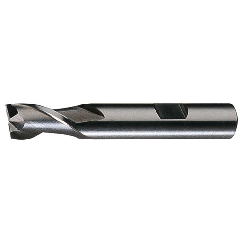 ‎5/8″ × 5/8″ × 1-5/16″ × 3-3/4″ RHS / RHC HSS HSS Single End 2-Flute Center Cutting Keyway Tolerance Finishing End Mill - Bright - Exact Tool & Supply