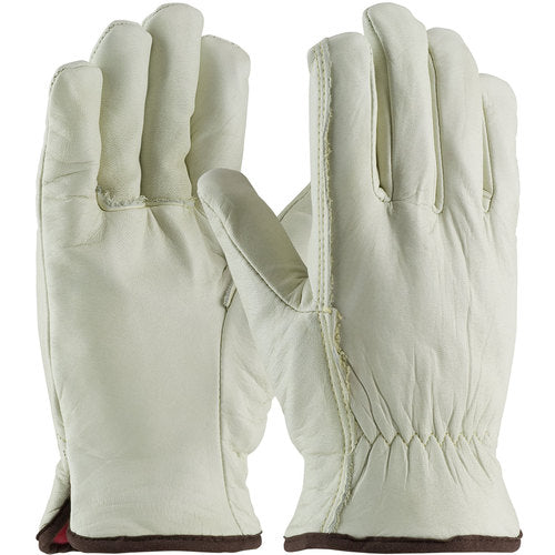 ‎77-208/L Insulated Drivers Gloves - Top Grain Cowhide Drivers - Regular Grade - Red Foam - Straight Thumb - Exact Tool & Supply