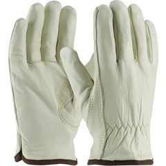 ‎77-265/M Insulated Drivers Gloves - Top Grain Cowhide Drivers - Regular - White Thermal Liner - Keystone Thumb - Exact Tool & Supply
