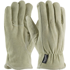 ‎77-289TL/XXL Insulated Drivers - Split Cowhide Drivers - Premium - Thinsulate Lining - Beige - Key Thumb - Exact Tool & Supply