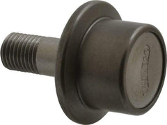 Osborn International - 1" Roller Diam x 25/32" Width, 7/16" Stud Diam x 1" Length, Flanged Concentric Stud Load Runner - Steel, 1/2" Thread Length, 7/16-20 Thread, 1-25/32" OAL, 225 Lb Dynamic Cap - Exact Tool & Supply