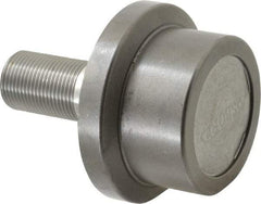 Osborn International - 2-1/2" Roller Diam x 1-11/16" Width, 1" Stud Diam x 2-1/4" Length, Flanged Concentric Stud Load Runner - Steel, 1-1/2" Thread Length, 1-14 Thread, 3-15/16" OAL, 2,270 Lb Dynamic Cap - Exact Tool & Supply
