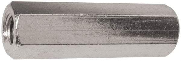 Electro Hardware - M3x0.50, 22mm OAL, 4.5mm Across Flats, Brass Hex Fully Threaded Female Circuit Board Standoffs - 22mm Thread Depth, 22mm Body Length, Zinc-Plated Clear Chromate Finish - Exact Tool & Supply