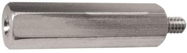 Electro Hardware - M2.5x0.45, 25.97mm OAL, 4.5mm Across Flats, Stainless Steel Hex Male/Female Circuit Board Standoffs - 4.8mm Thread Depth, 22mm Body Length, Uncoated - Exact Tool & Supply